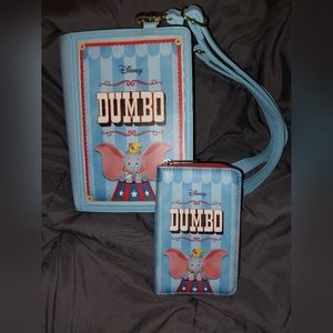 Loungefly Disney's Dumbo Convertible Storybook Bag and Wallet Set